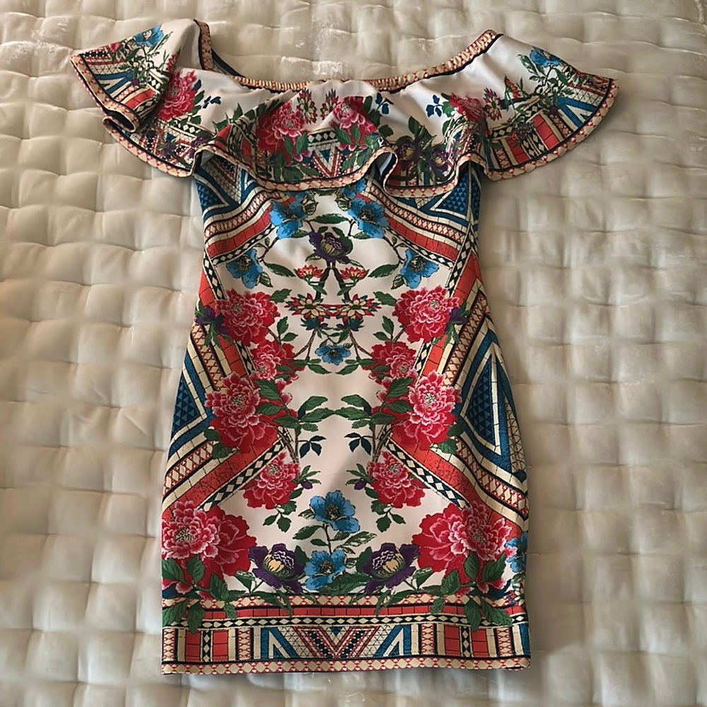 Floral Off-Shoulder Dress